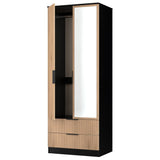 Java Tall Mirrored 2 Drawer 2 Door Double Wardrobe