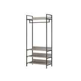 Alva Open Wardrobe with 2 Drawers 3 Piece Bedroom Set