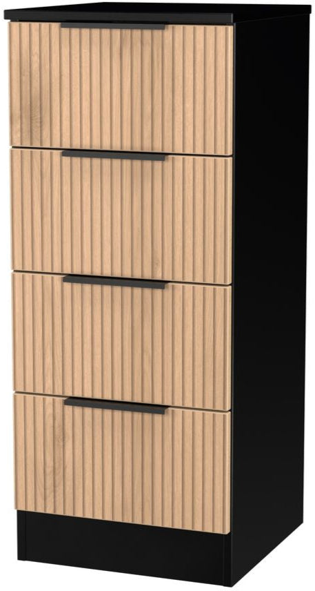 Java 4 Drawer Bedside Table