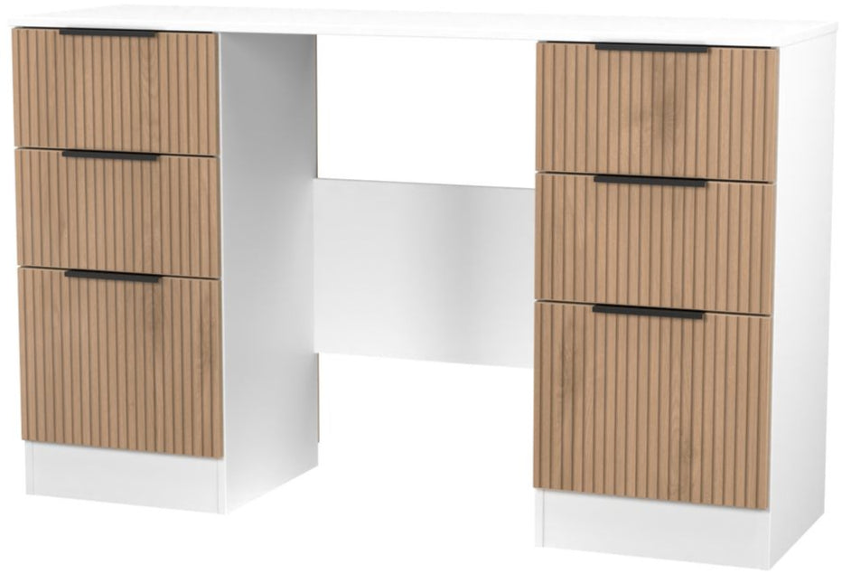 Java 6 Drawer Double Pedestal Desk