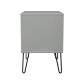 Harlequin 2 Drawer Midi Chest with Black Hairpin Legs