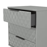 Harlequin 3 Drawer Midi Chest with Black Hairpin Legs