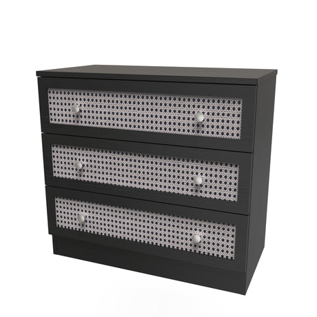 Rattan 3 Drawer Chest