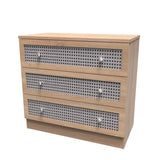 Rattan 3 Drawer Chest