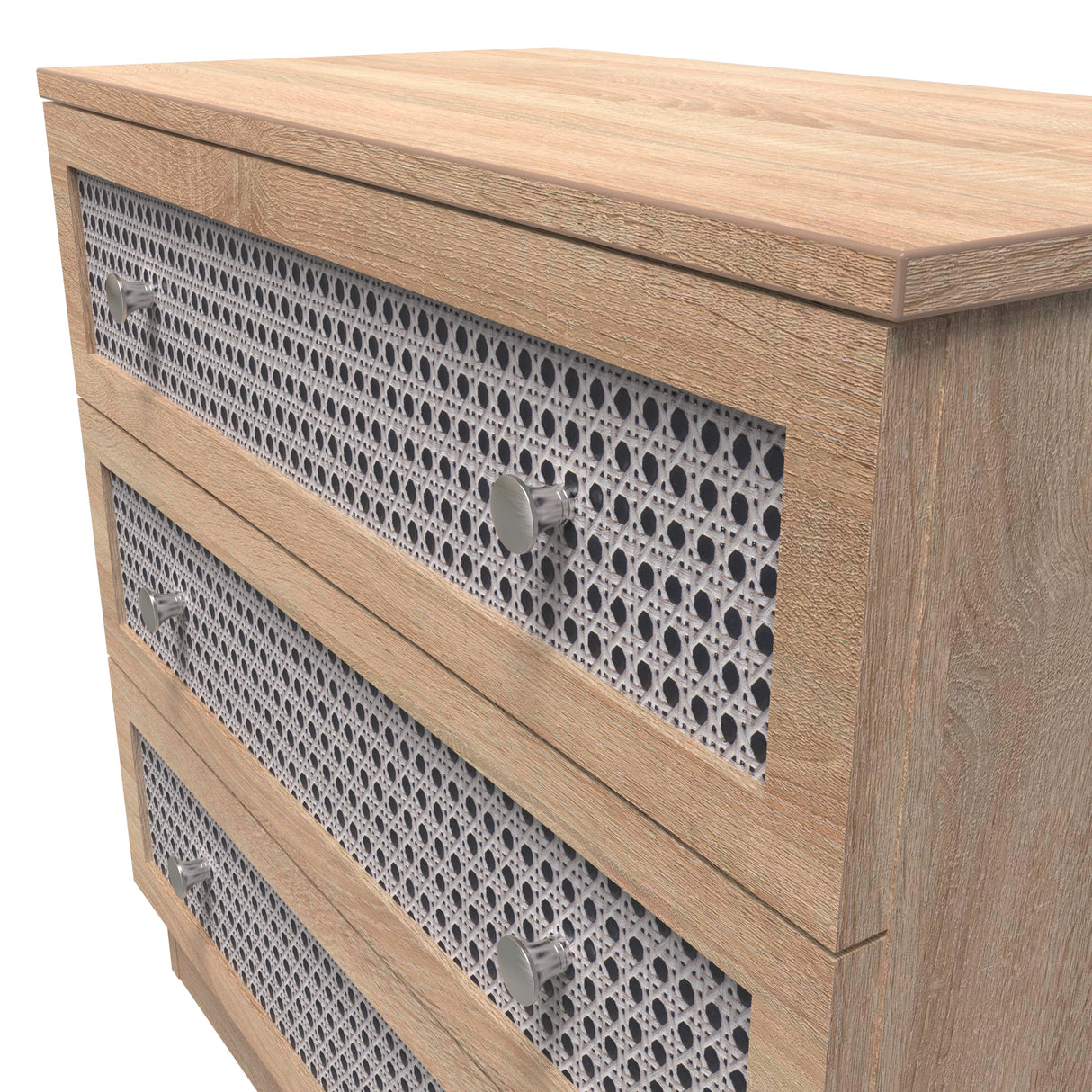 Rattan 3 Drawer Chest