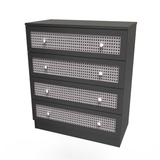 Rattan 4 Drawer Chest