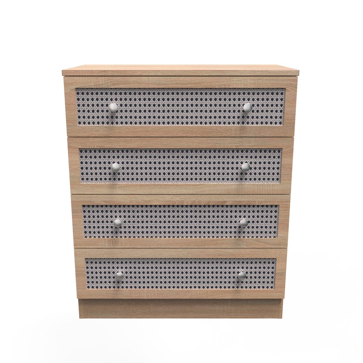 Rattan 4 Drawer Chest