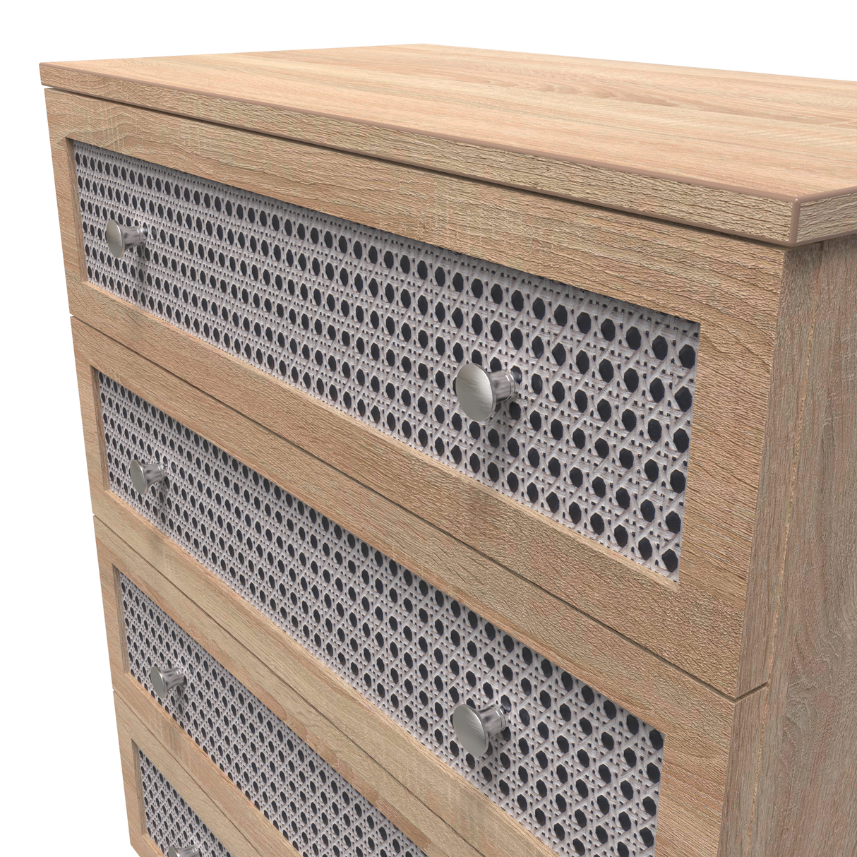 Rattan 4 Drawer Chest