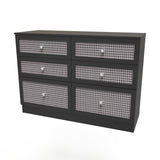 Rattan 6 Drawer Chest