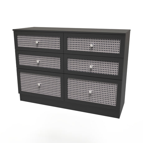 Rattan 6 Drawer Chest