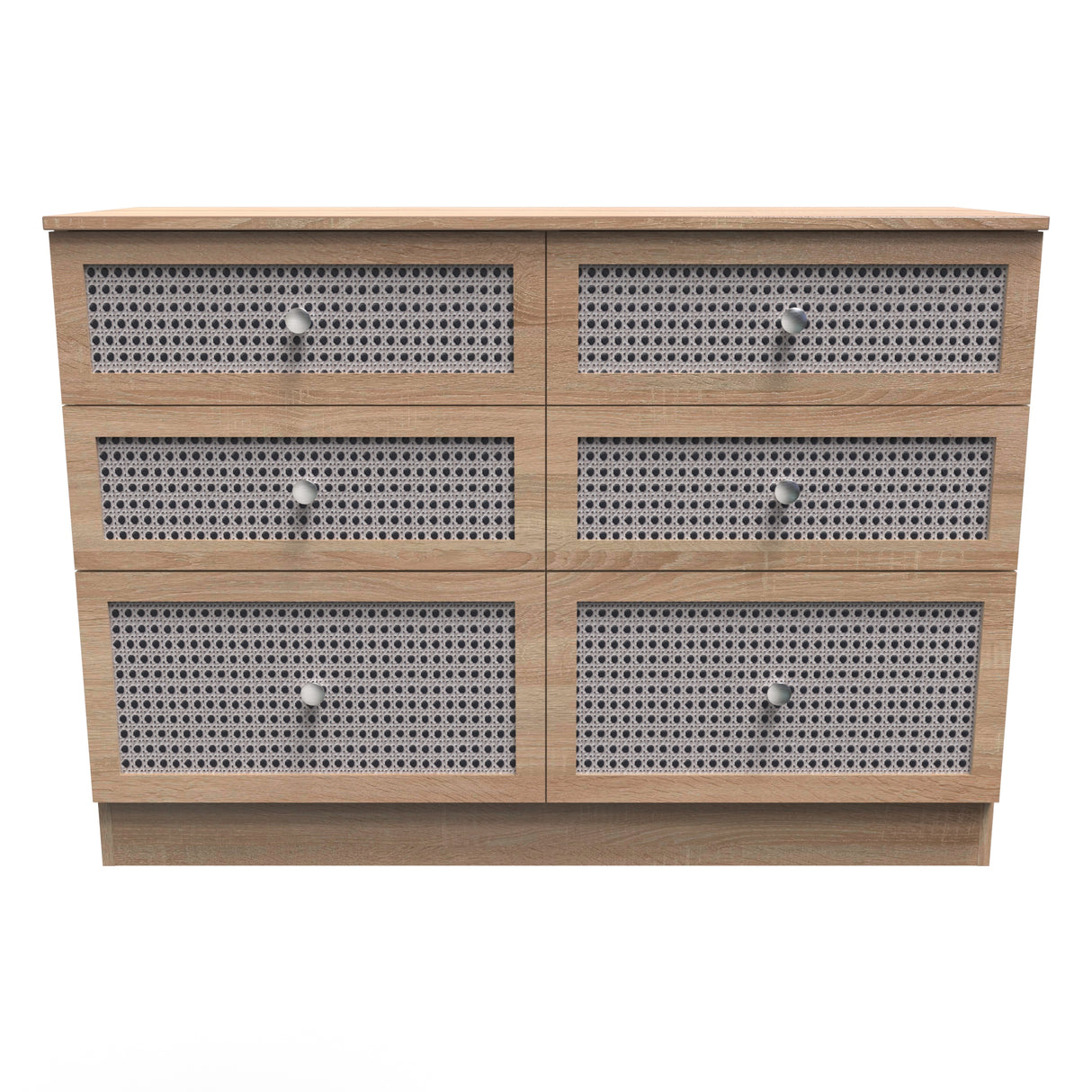 Rattan 6 Drawer Chest