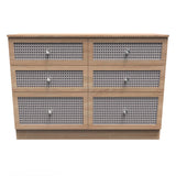 Rattan 6 Drawer Chest