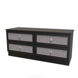 Rattan 4 Drawer Bed Box