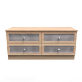 Rattan 4 Drawer Bed Box