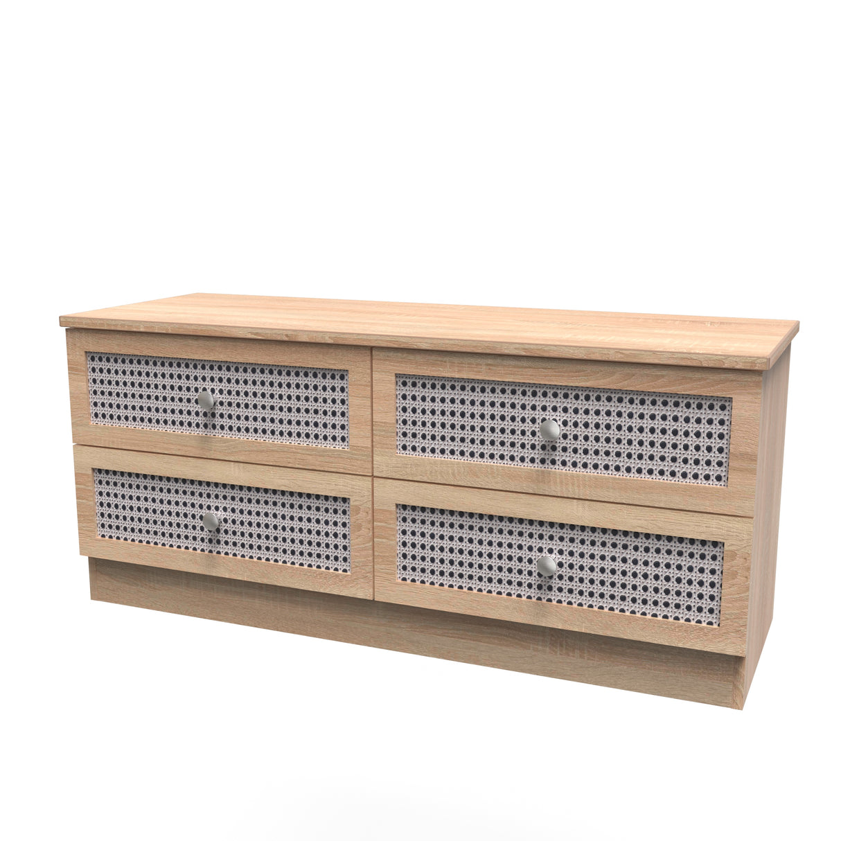 Rattan 4 Drawer Bed Box