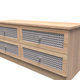 Rattan 4 Drawer Bed Box