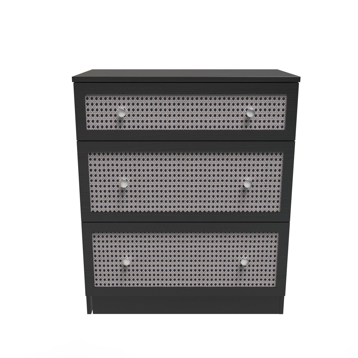 Rattan 3 Drawer Deep Chest