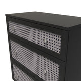 Rattan 3 Drawer Deep Chest