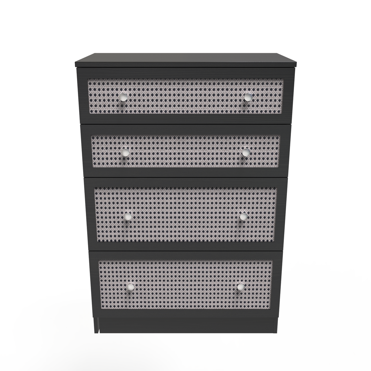 Rattan 4 Drawer Deep Chest