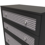 Rattan 4 Drawer Deep Chest