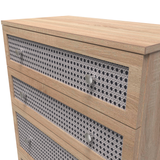 Rattan 4 Drawer Deep Chest