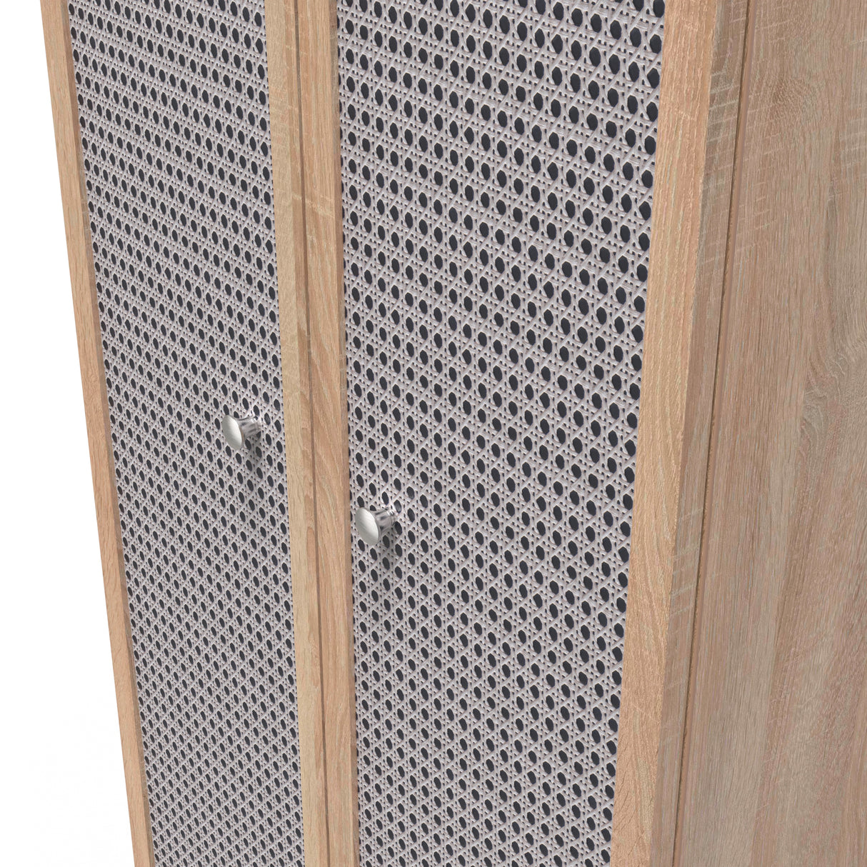 Rattan 2 Door Wardrobe