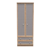 Rattan 2 Door Wardrobe