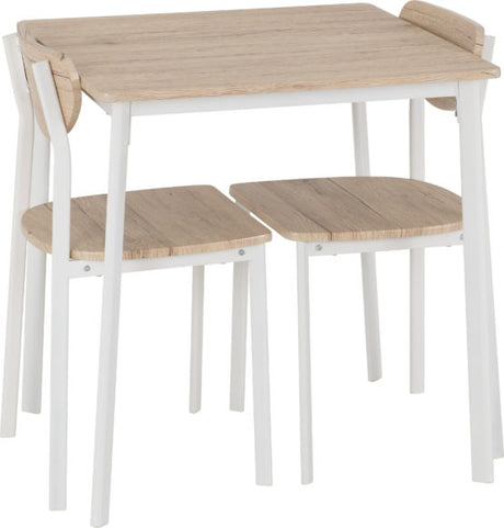 Riley Small Dining Table Set with 2 Chairs