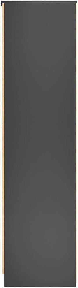 Java Tall Mirrored 2 Drawer 3 Door Triple Wardrobe