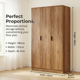 Richmond 3 Door Triple Wardrobe