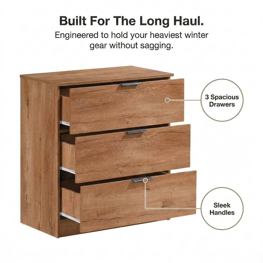 Richmond 3 Drawer Chest of Drawers