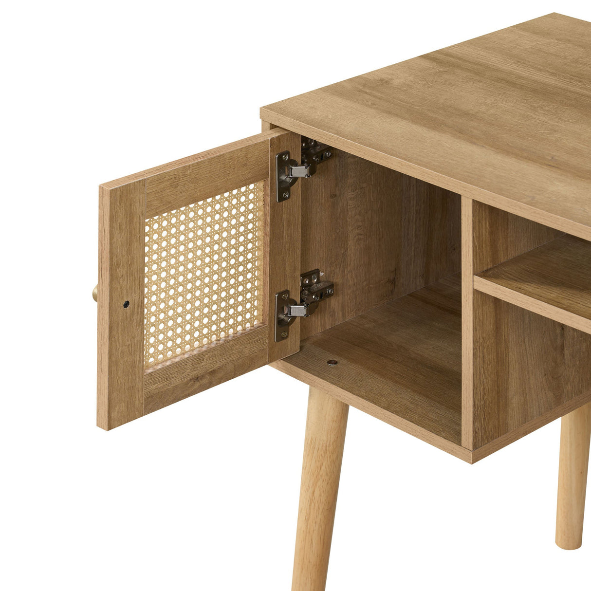 Manila 2 Door Rattan Compact Storage Desk