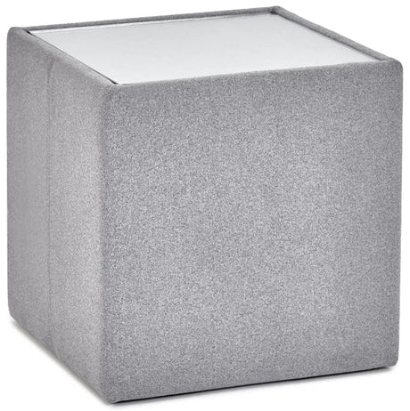 Rohe Glass Top Fabric Lamp Table