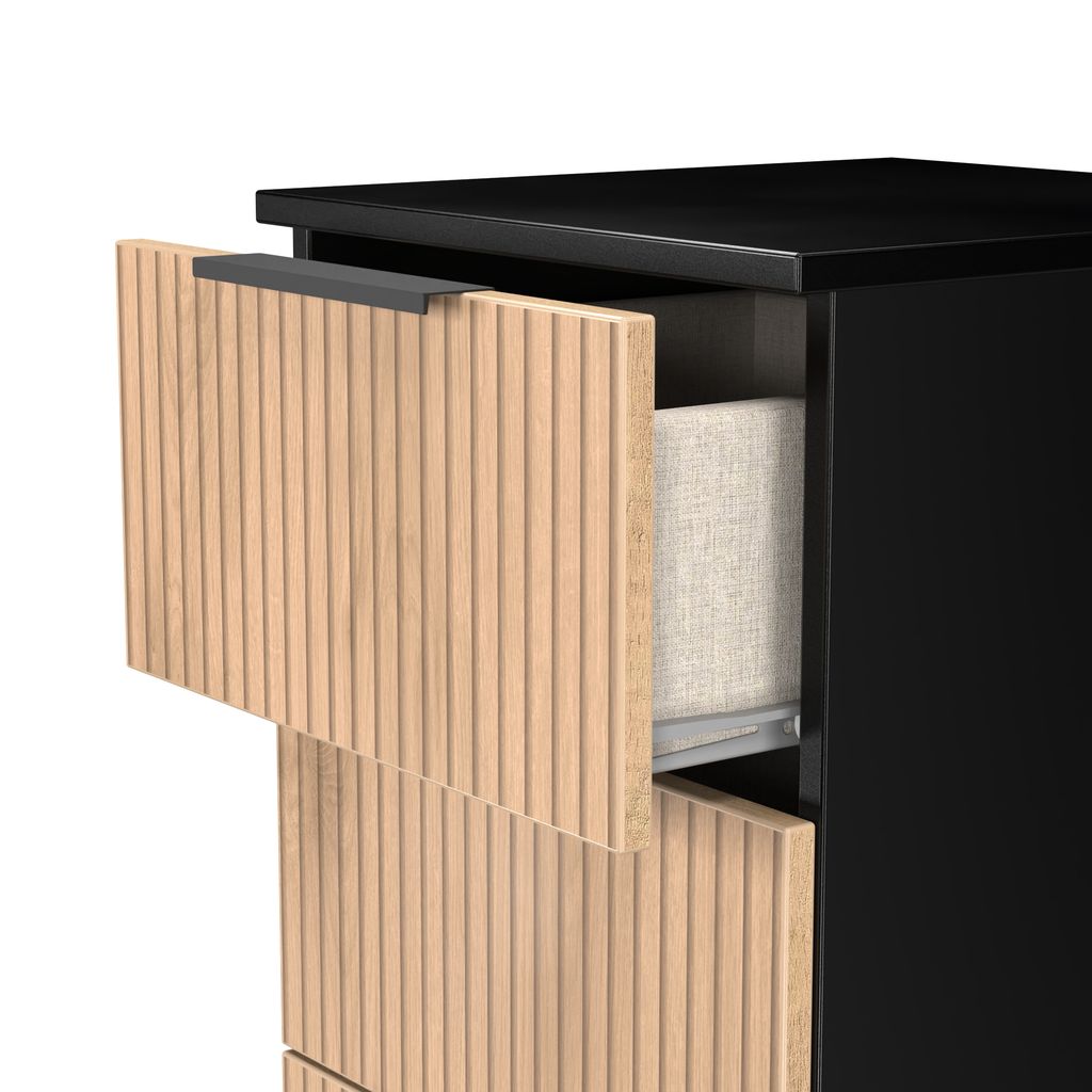Java 5 Drawer Bedside Table