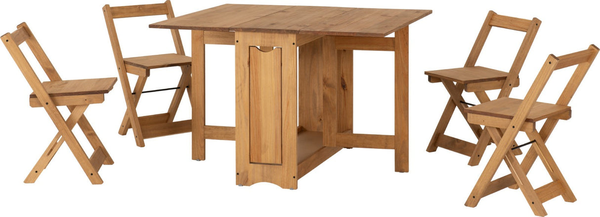 Santos Butterfly Folding Space Saving Dining Set