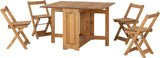 Santos Butterfly Folding Space Saving Dining Set