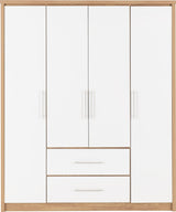 Seville 4 Door 2 Drawer Wardrobe