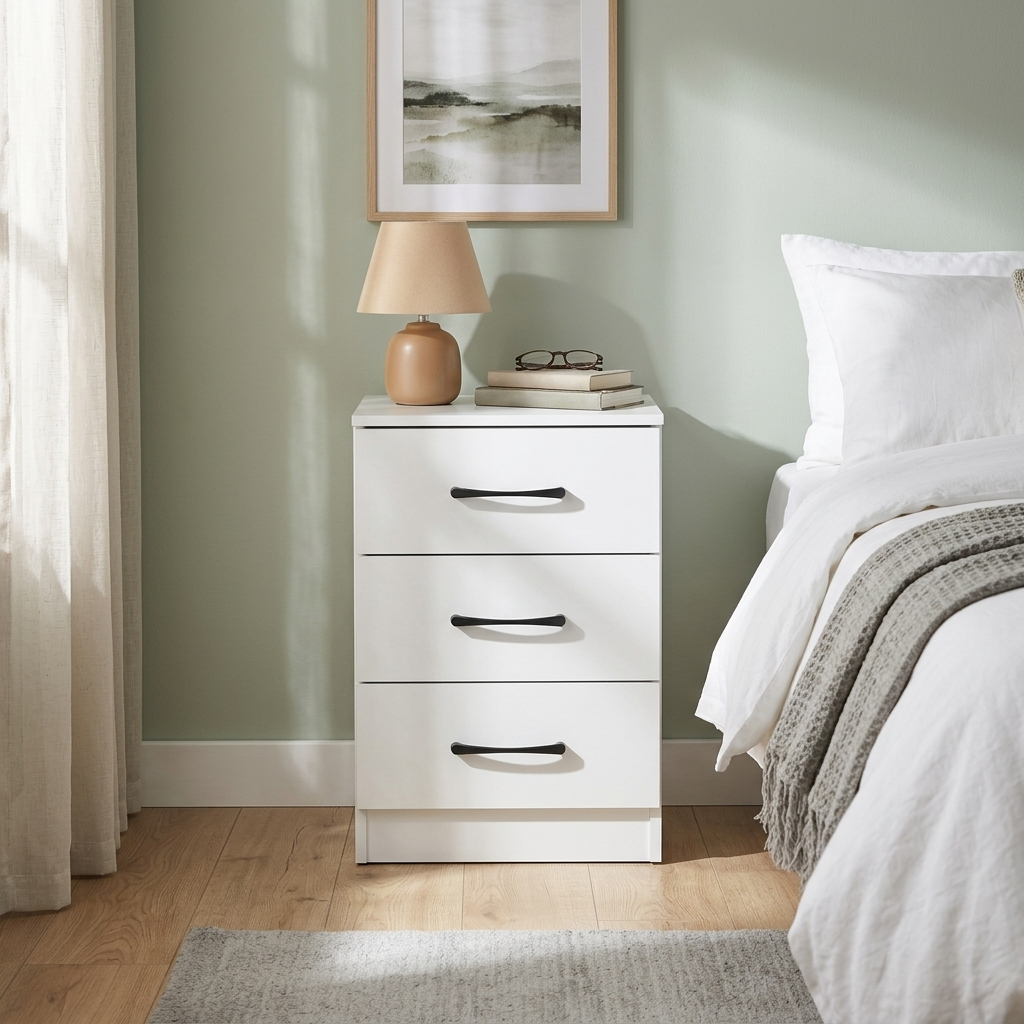 Paddington 3 Door Wardrobe & 3+2 Drawer Chest 4 Piece Bedroom Set
