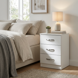 Paddington 3 Door Wardrobe & 3+2 Drawer Chest 4 Piece Bedroom Set