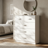Paddington 3 Door Wardrobe & 3+2 Drawer Chest 4 Piece Bedroom Set