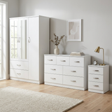 Paddington 3 Door Wardrobe & 7 Drawer Chest 3 Piece Bedroom Set