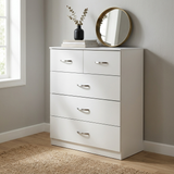 Paddington 4 Door Wardrobe & 3+2 Drawer Chest 4 Piece Bedroom Set