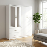 Paddington 4 Door Wardrobe & 3+2 Drawer Chest 4 Piece Bedroom Set
