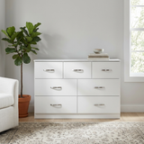 Paddington 4 Door Wardrobe & 7 Drawer Chest 4 Piece Bedroom Set