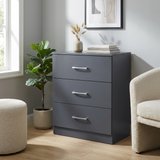 Highbury 2 Door Double Wardrobe & 3 Drawer Chest 2 Piece Bedroom Set
