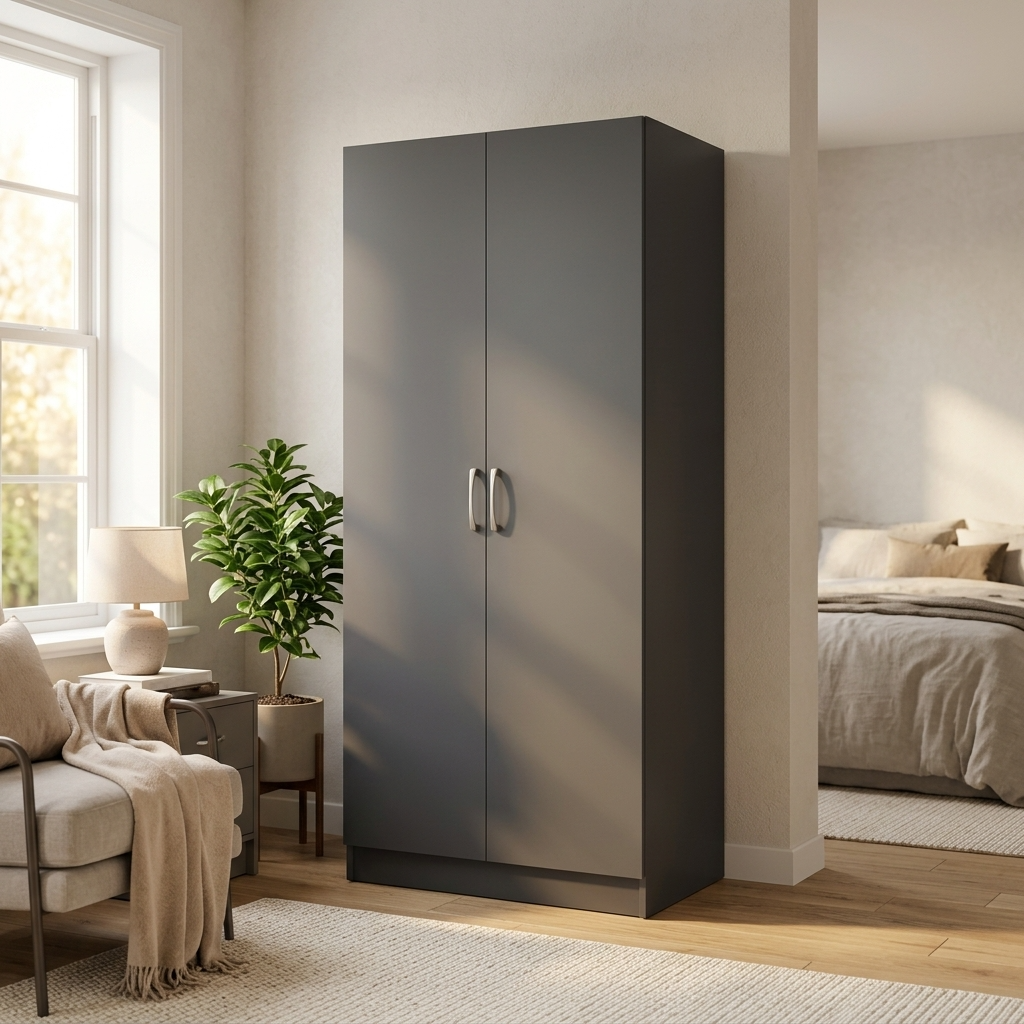 Highbury 2 Door Double Wardrobe & 3 Drawer Chest 2 Piece Bedroom Set
