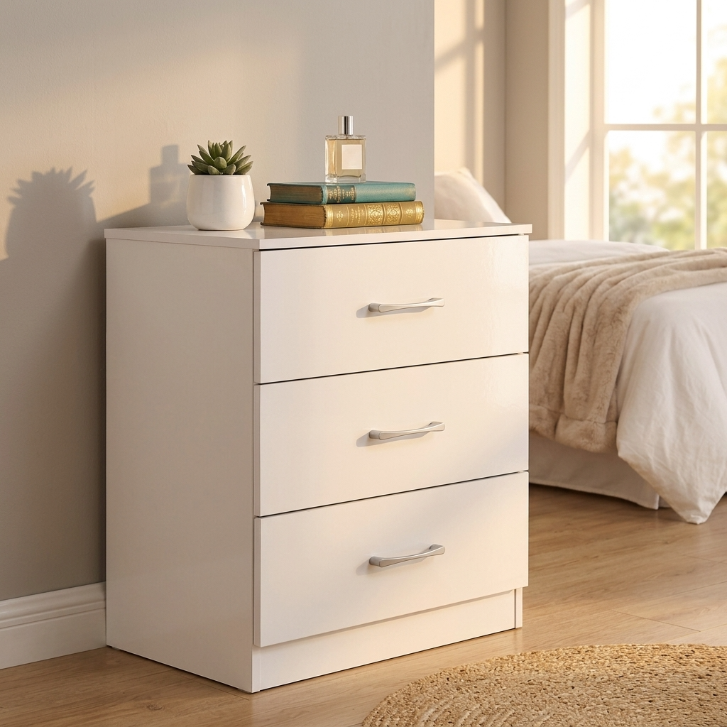 Highbury 2 Door Double Wardrobe & 3 Drawer Chest 2 Piece Bedroom Set
