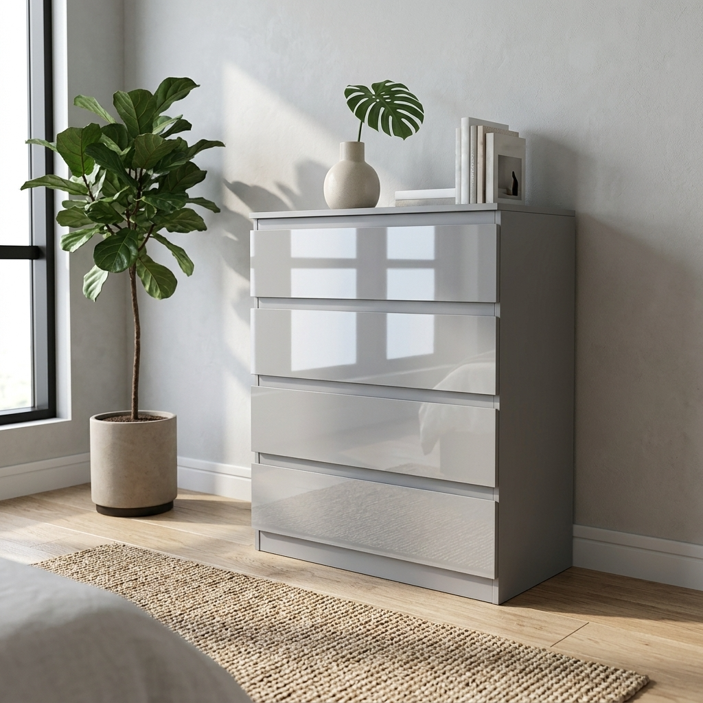 Soho 2 Door Wardrobe, 4 Drawer Chest & Bedside Tables 4 Piece Bedroom Set