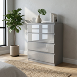 Soho 2 Door Wardrobe, 4 Drawer Chest & Bedside Tables 4 Piece Bedroom Set