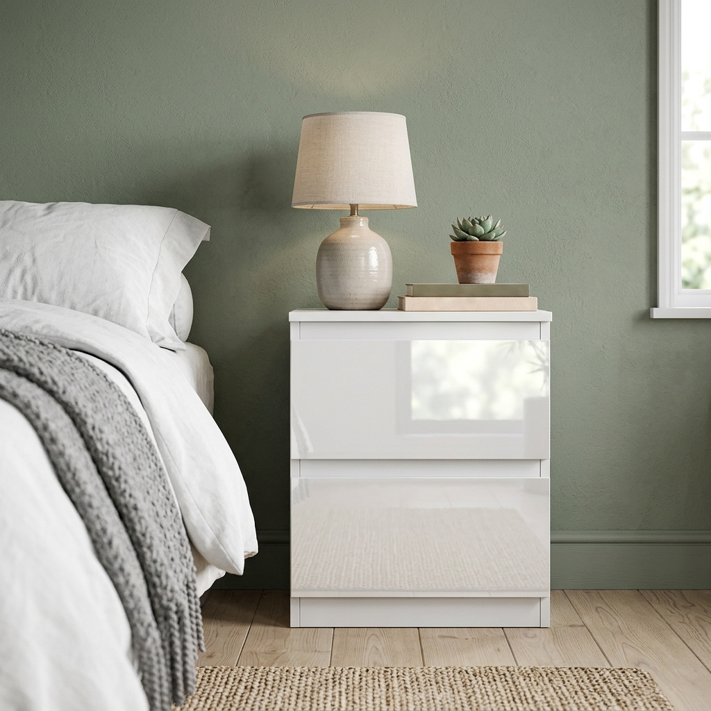 Soho 2 Door Wardrobe, 5 Drawer Chest & Bedside Tables 4 Piece Bedroom Set